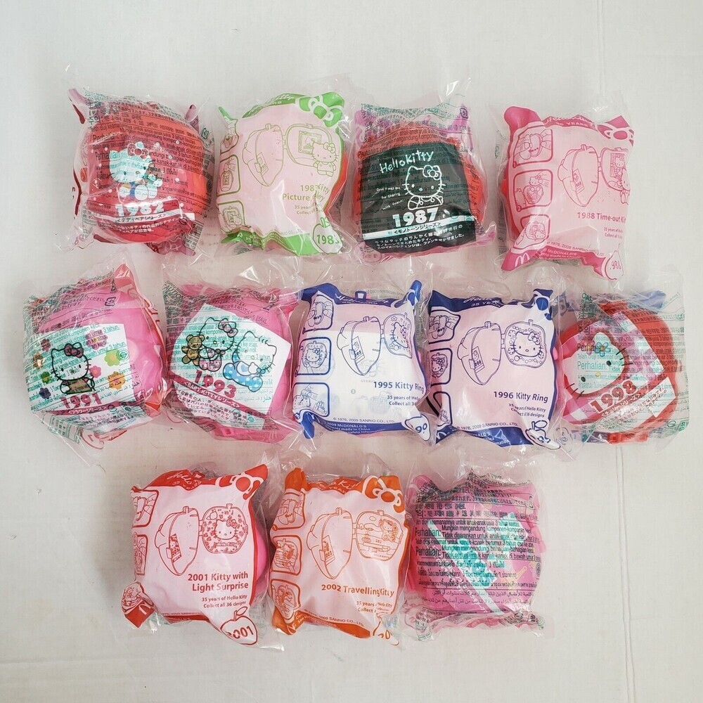 Hello Kitty 35 Yrs Collectible 2009 McDonald's Toy Lot of 12 Var Yrs 1982 - 2005 - Picture 10 of 10